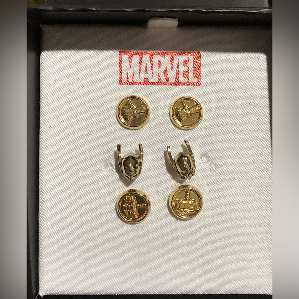 Marvel comics Thor love & thunder 6piece stud earrings boxed set new - Picture 9 of 12